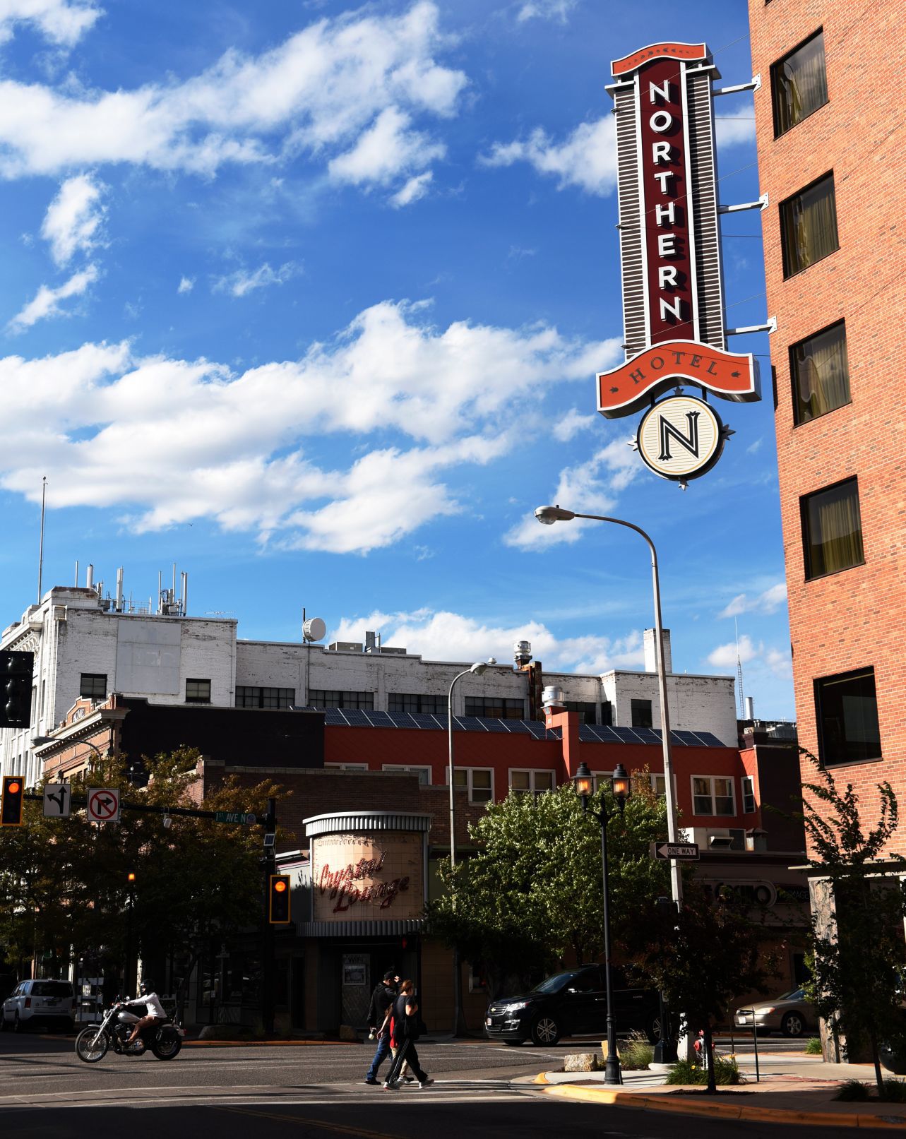 Northern Hotel and downtown Billings